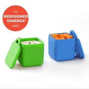 NWT OmieDip Leakproof Containers Silicone (SET of 2, Sea Blue & Green)